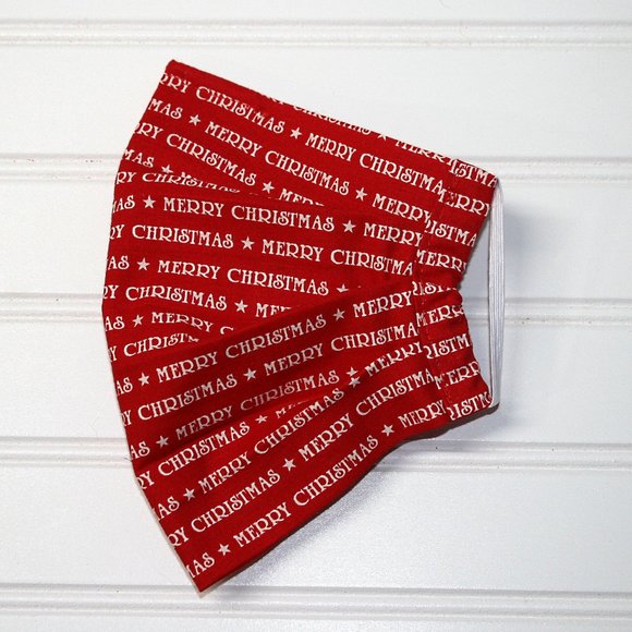 Hand Crafted Other - HAND CRAFTED Kids Merry Christmas Face Mask Pocket